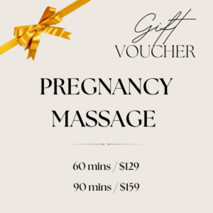 pregnancy massage gift card