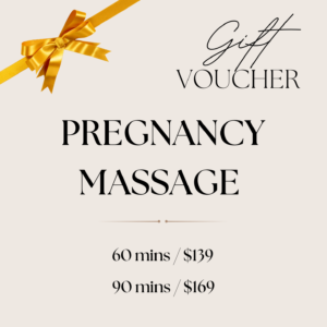 pregnancy massage gift card